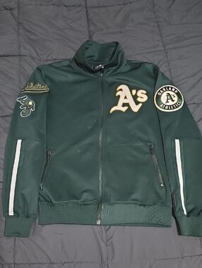 Pro Standard Mens Oakland A's Athletics Patch Track Jacket, Medium